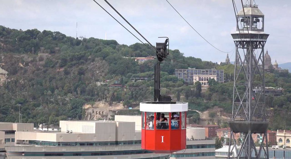 Funicular Montjuic Barcelona telesferico