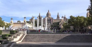 Escaleras y fuente de Monjuic